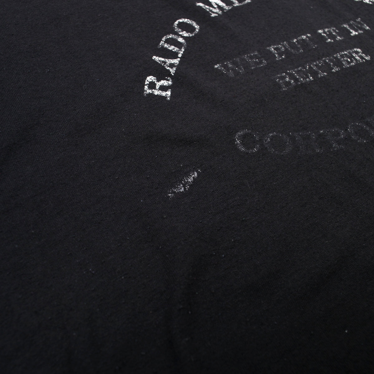 Vintage Jerzees by Russell T-Shirt L Mens 90s Black Jerzees Rado Mechanical