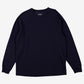 LL Bean T-Shirt L Mens 00s Blue Crewneck Sweatshirt Navy Long Sleeve