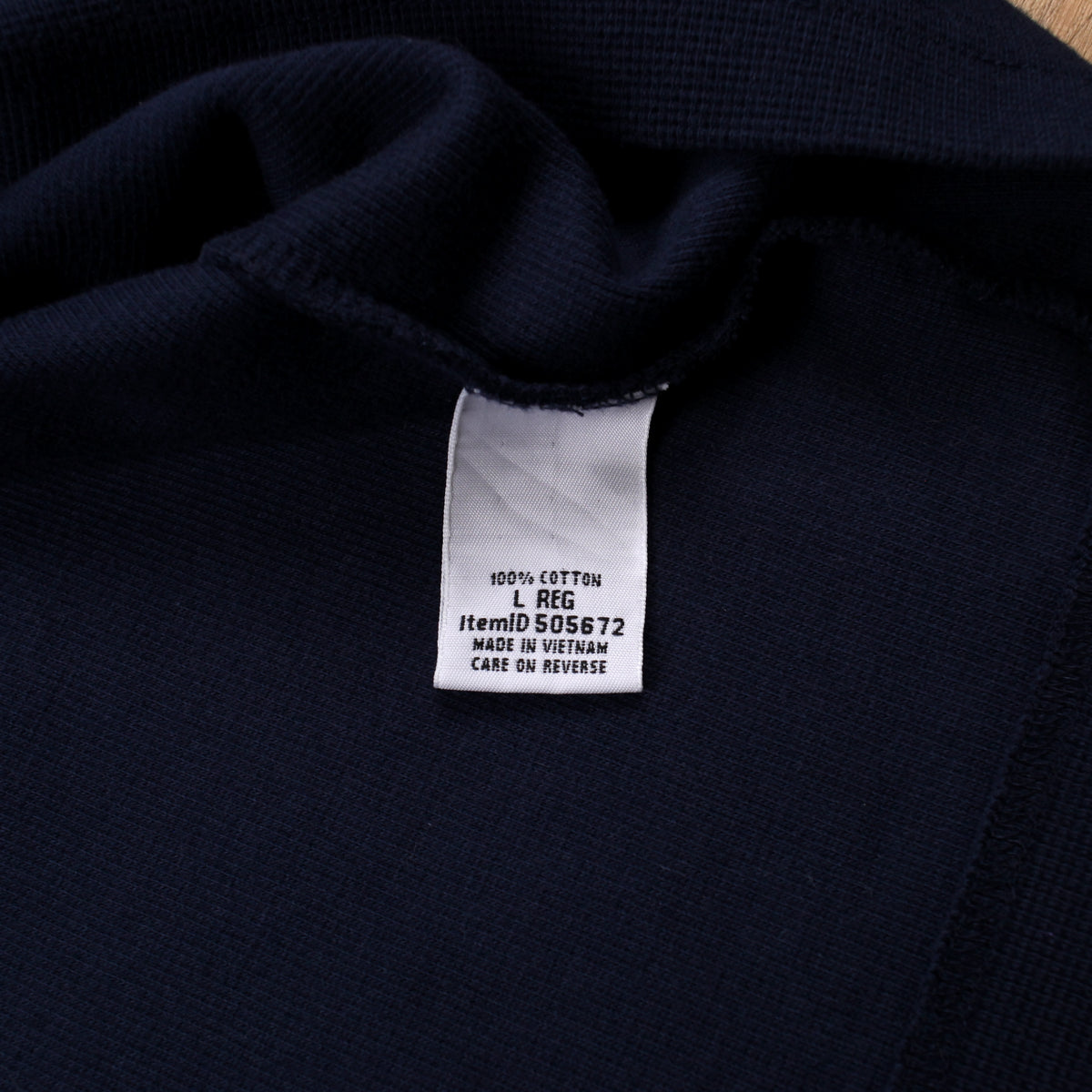 LL Bean T-Shirt L Mens 00s Blue Crewneck Sweatshirt Navy Long Sleeve