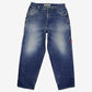 Boss Y2k Carpenter Jeans 38x34 Mens Blue Stonewash Hip Hop Baggy Wide Denim