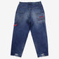 Boss Y2k Carpenter Jeans 38x34 Mens Blue Stonewash Hip Hop Baggy Wide Denim