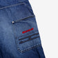 Boss Y2k Carpenter Jeans 38x34 Mens Blue Stonewash Hip Hop Baggy Wide Denim