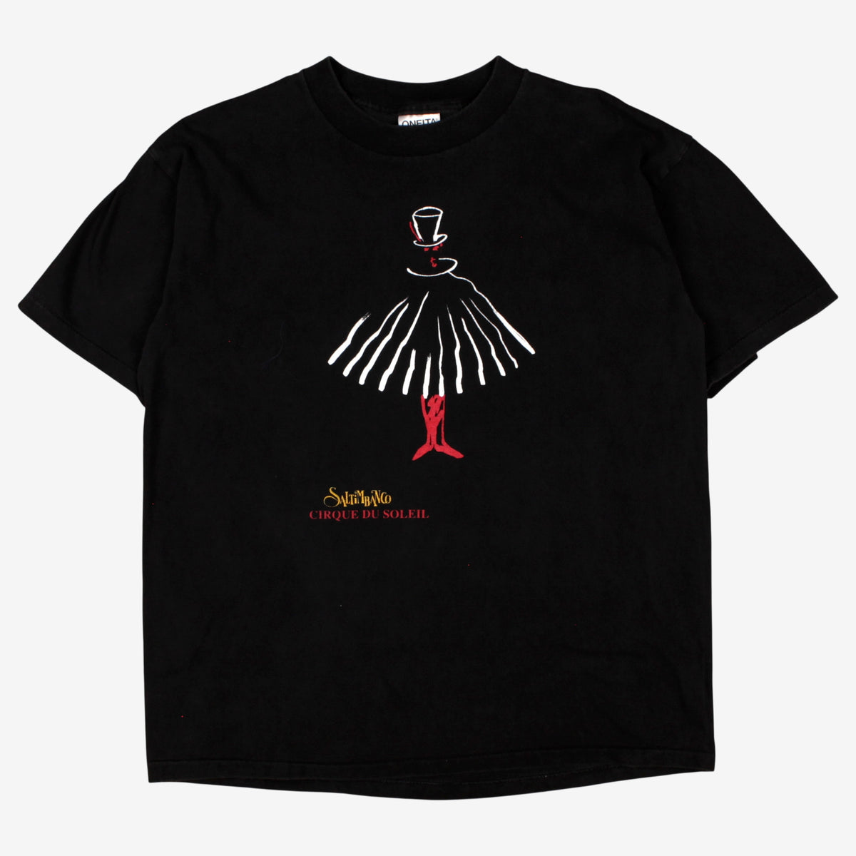 Vintage Oneita Cirque du Soleil T-Shirt L Mens 90s Black Single Stitch
