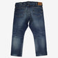 Polo Ralph Lauren Jeans 38x30 Mens Blue Straight Faded Stonewash Denim