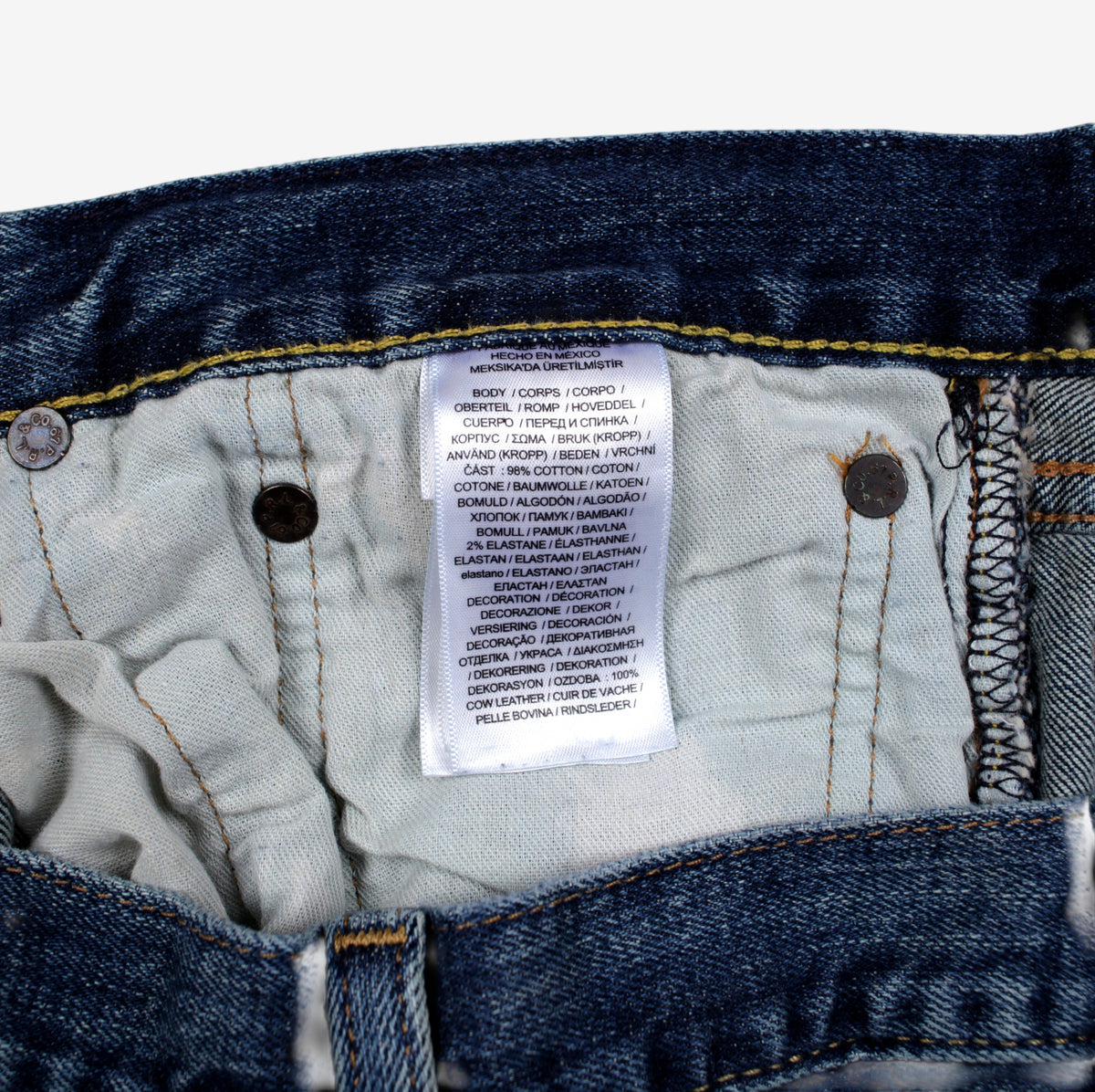 Polo Ralph Lauren Jeans 38x30 Mens Blue Straight Faded Stonewash Denim