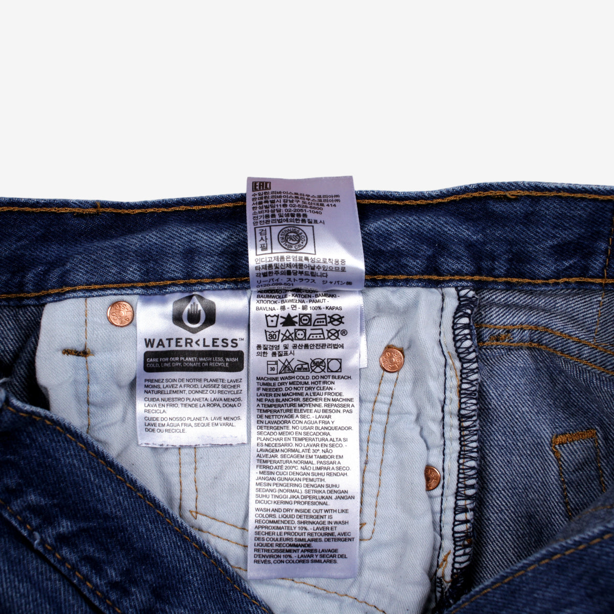 Levis 501 Jeans 32x28 Blue Regular Straight Stonewash Made Red Tab Denim