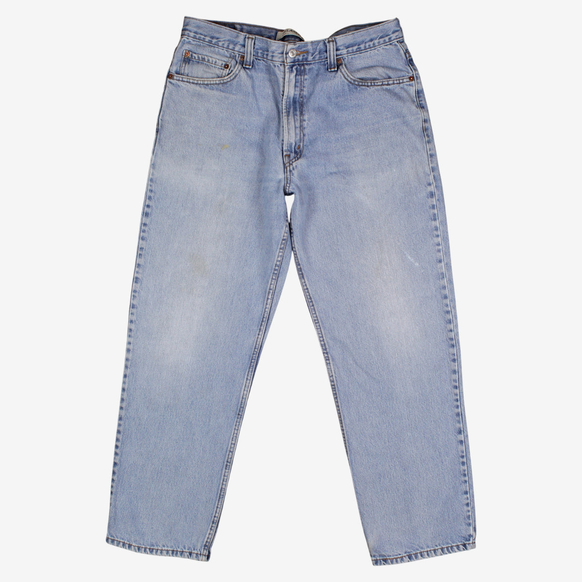 Levis 550 Jeans 35x30 Mens Blue Relaxed Taper Light Stonewash Red Tab Denim