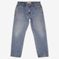 Levis 505 Jeans 35x32 Mens Blue Regular Straight Stonewash Denim