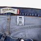 Levis 505 Jeans 35x32 Mens Blue Regular Straight Stonewash Denim