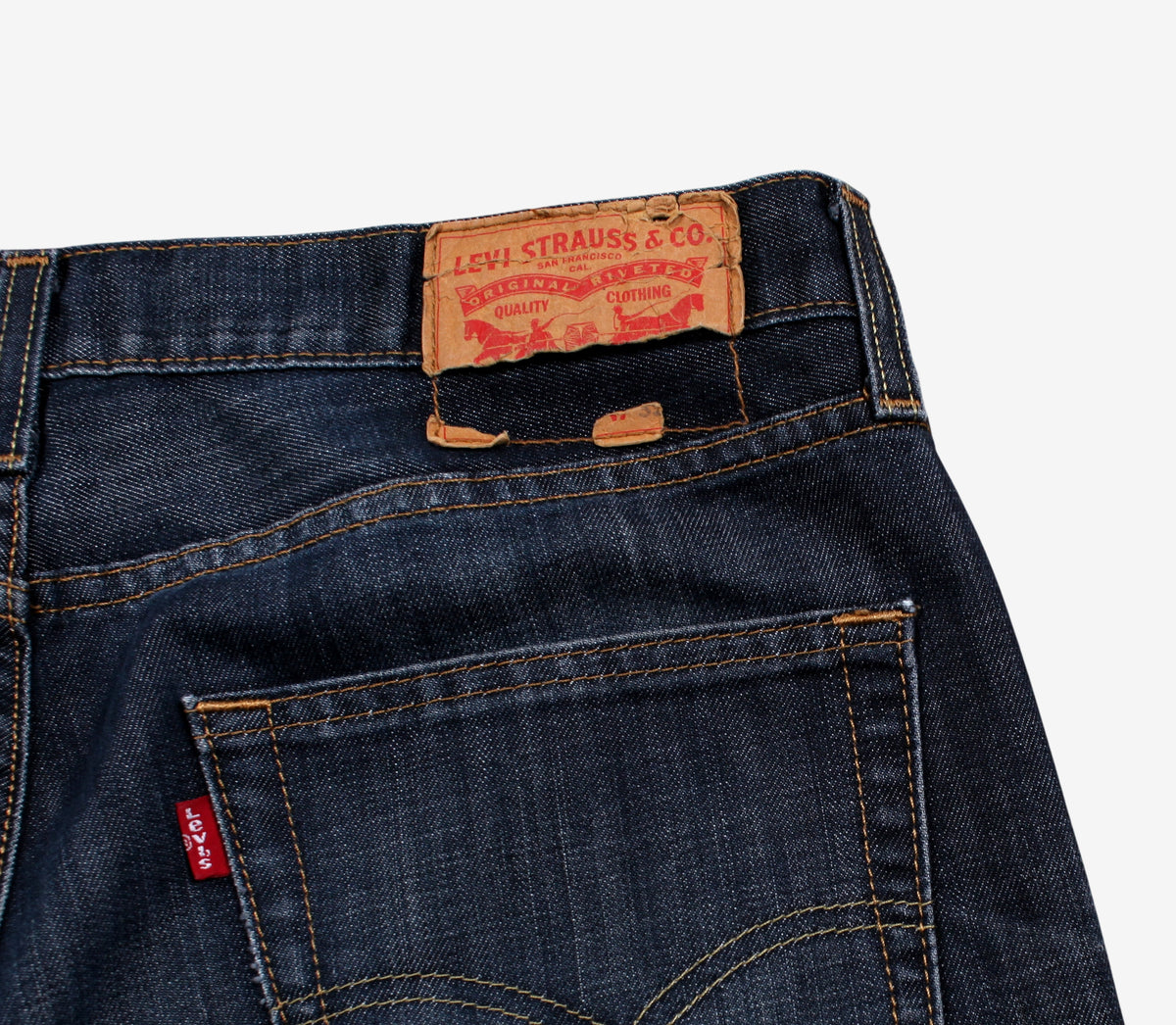 Levis 513 Jeans 32x30 Mens Blue Slim Straight Stonewash Red Tab Denim