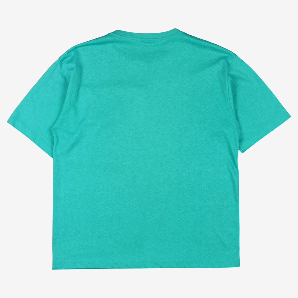 Vintage Class T-shirt L Mens 90s Green Pocket Teal Round Neck Casual Basic