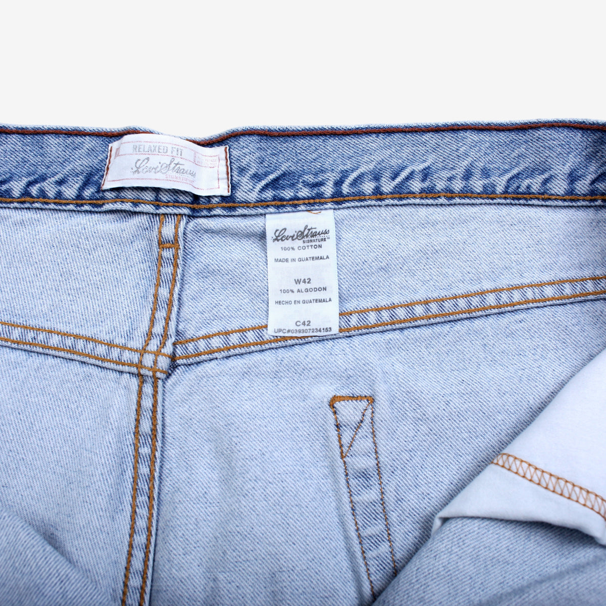 Levis Signature Baggy Jorts 42 Denim Shorts 00s Blue Relaxed Light