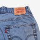 Levis 569 Denim Shorts Jorts 36 Mens 00s Blue Loose Baggy Y2k