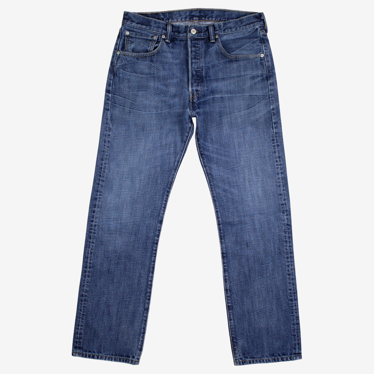 Levis 501 Jeans 32x32 Blue Regular Straight Faded Stonewash Red Tab Denim