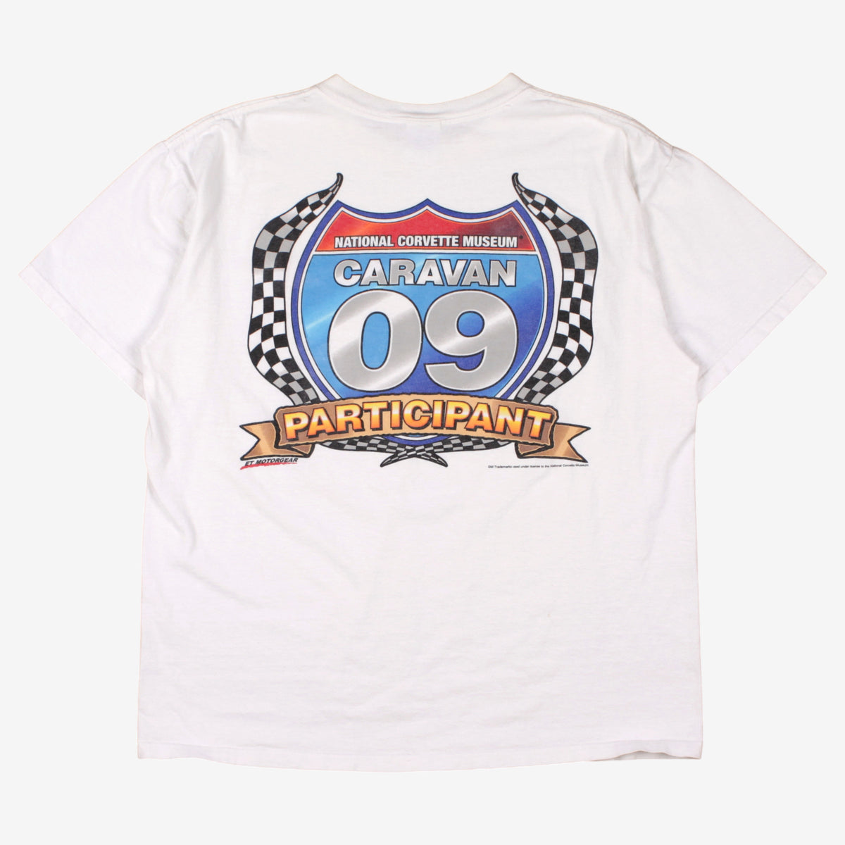 Anvil T-shirt L Mens 00s National Corvette Museum Caravan Graphic White Y2k