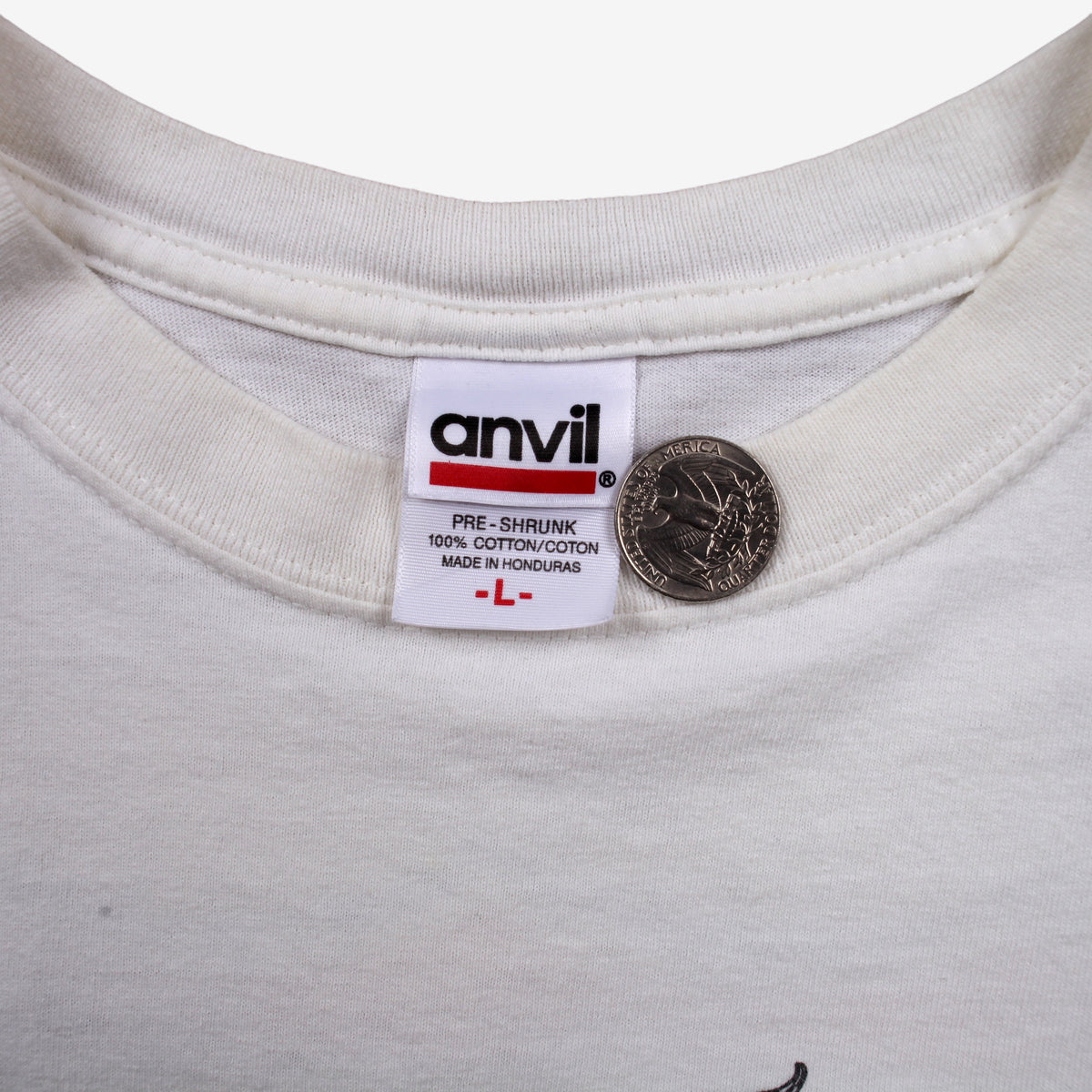 Anvil T-shirt L Mens 00s National Corvette Museum Caravan Graphic White Y2k