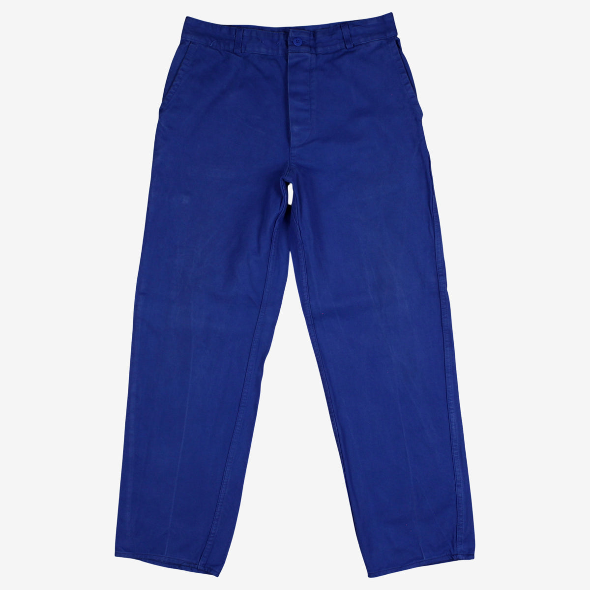 Vintage French Workwear Trousers Pants 30x30 Mens Blue Straight Utility Chore