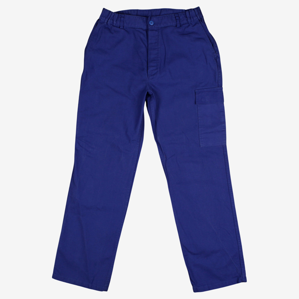 Vintage French Workwear Trousers Pants 30x31 Mens Blue Straight Utility Chore