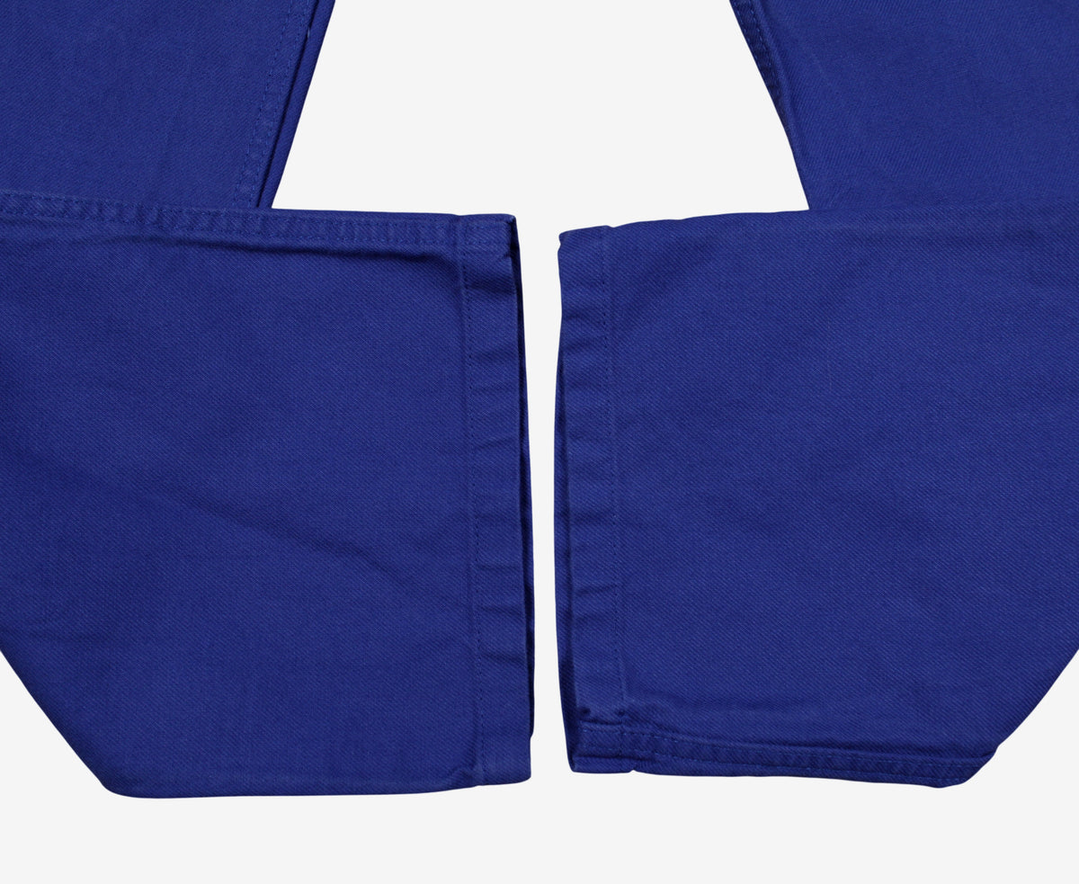 Vintage French Workwear Trousers Pants 30x31 Mens Blue Straight Utility Chore