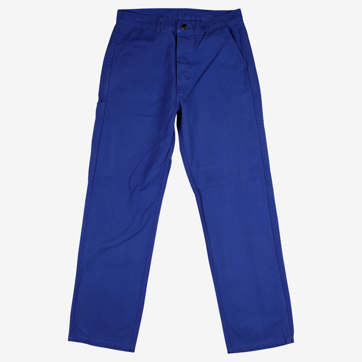 Vintage French Workwear Trousers Pants 30x30 Mens Blue Straight Utility Chore