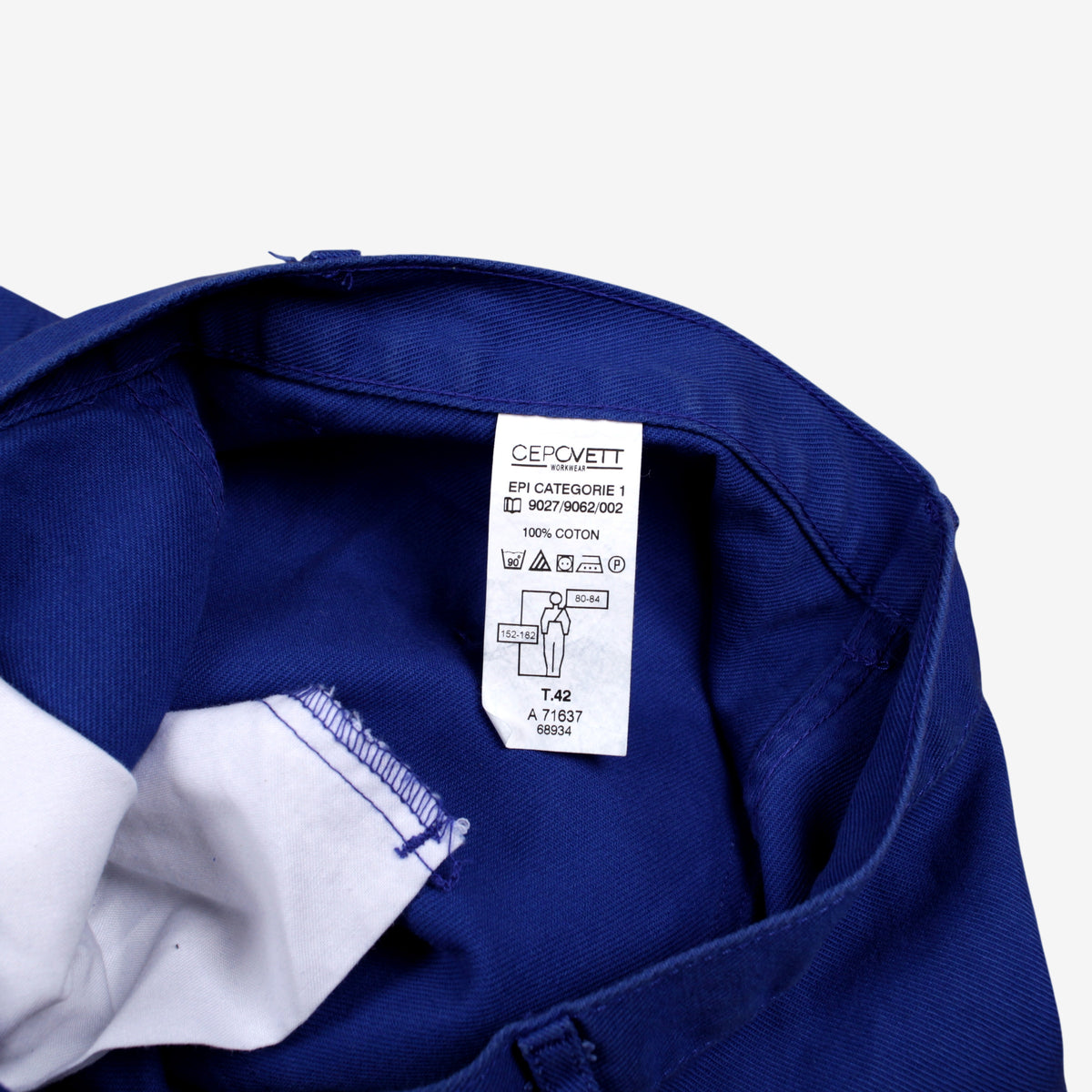 Vintage French Workwear Trousers Pants 30x30 Mens Blue Straight Utility Chore