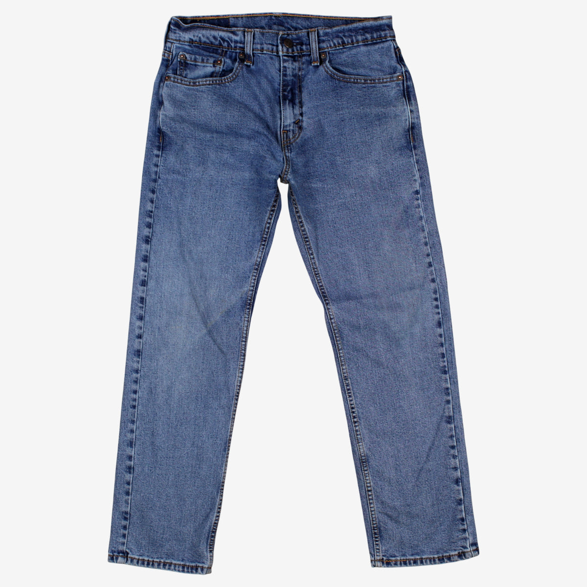 Levis 505 Jeans 30x30 Mens Blue Regular Straight Stonewash Denim