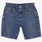 Levis 505 Denim Shorts Jorts 34 Mens 00s Blue Regular Zip Fly Western Summer