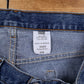 Levis 505 Denim Shorts Jorts 34 Mens 00s Blue Regular Zip Fly Western Summer