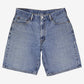 Levis 550 Denim Baggy Shorts Jorts 36 Mens 00s Blue Relaxed Mid Rise