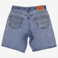 Levis 550 Denim Baggy Shorts Jorts 36 Mens 00s Blue Relaxed Mid Rise