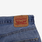 Levis 550 Denim Baggy Shorts Jorts 36 Mens 00s Blue Relaxed Mid Rise