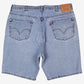Levis 505 Denim Shorts Jorts 42 Mens 00s Blue Regular Western Summer