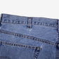 Levis 505 Denim Shorts Jorts 42 Mens 00s Blue Regular Western Summer
