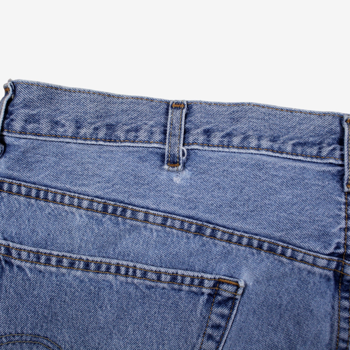 Levis 505 Denim Shorts Jorts 42 Mens 00s Blue Regular Western Summer
