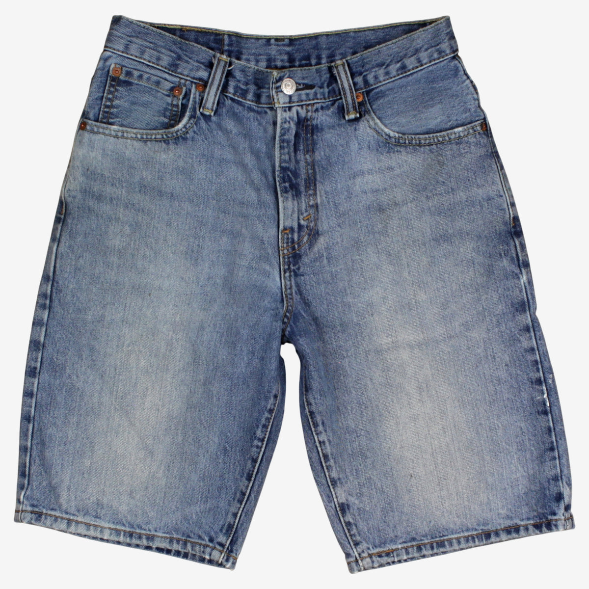 Levis 569 Denim Shorts Jorts 29 Womens 00s Blue Western Summer
