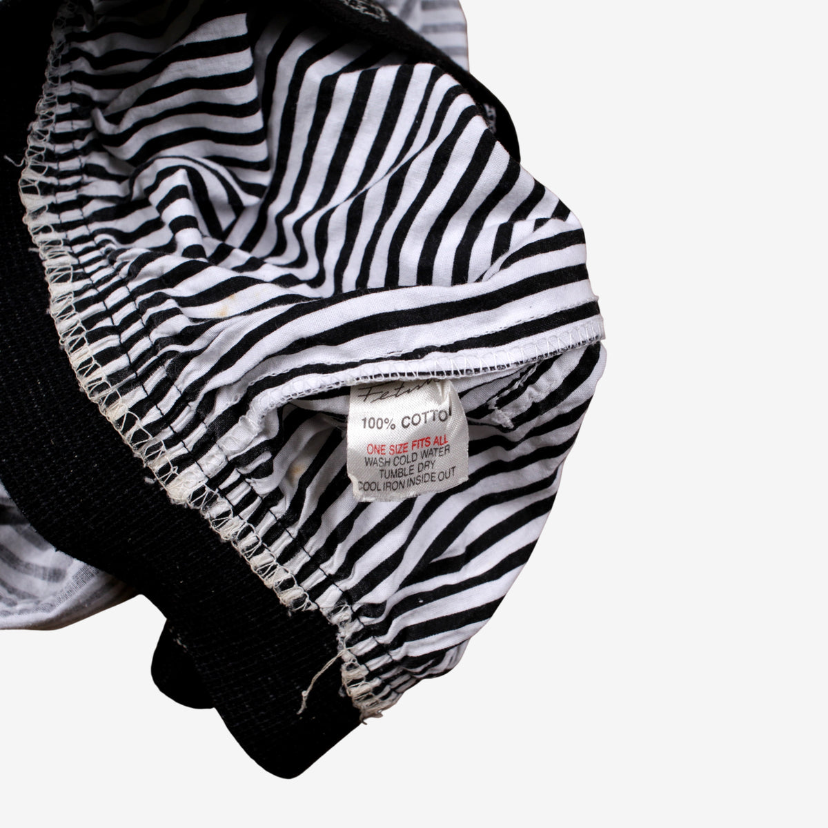 Vintage Surf Fetish Hard Form Shorts 30 Mens 80s White Striped Elastic