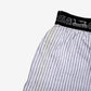 Vintage Surf Fetish Hard Form Shorts 30 Mens 80s White Striped Elastic