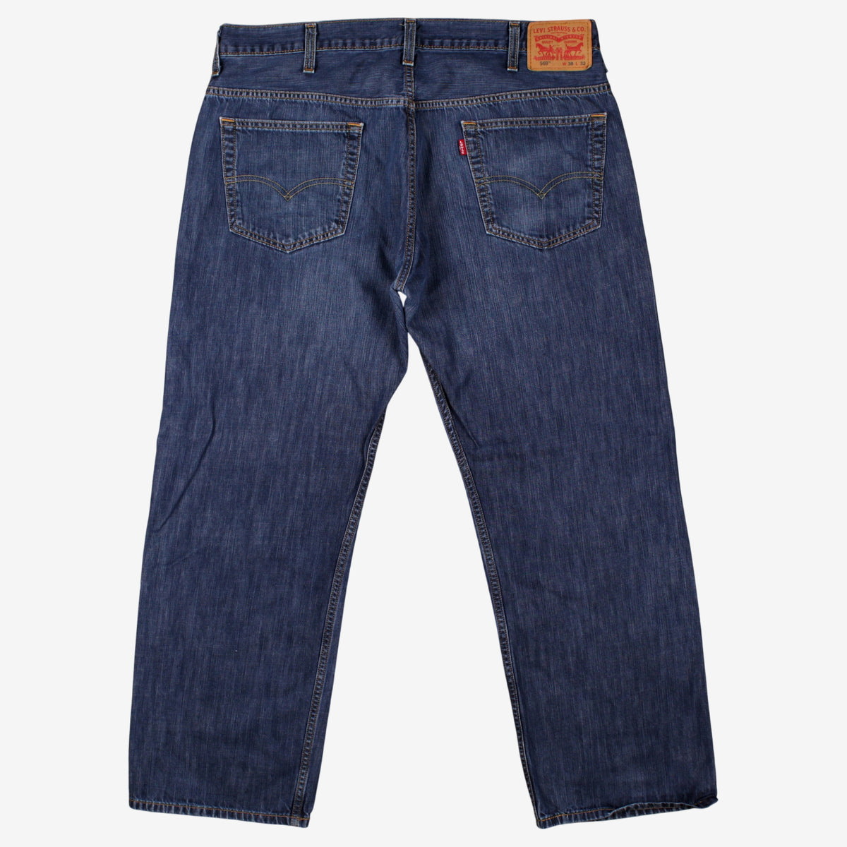 Levis 569 Jeans 38x32 Mens Blue Relaxed Straight Stonewash Red Tab Denim