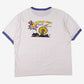Vintage Ringer T-shirt 2XL Mens 00s 2007 Rotary Fest White Blue Festival Y2k