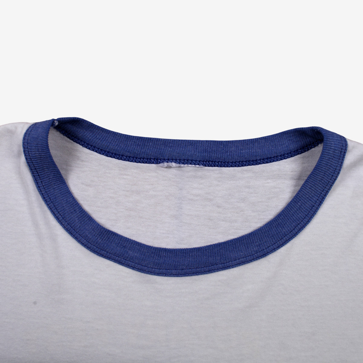 Vintage Ringer T-shirt 2XL Mens 00s 2007 Rotary Fest White Blue Festival Y2k