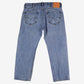 Levis 505 Jeans 38x29 Mens Blue Regular Straight Light Stonewash Denim