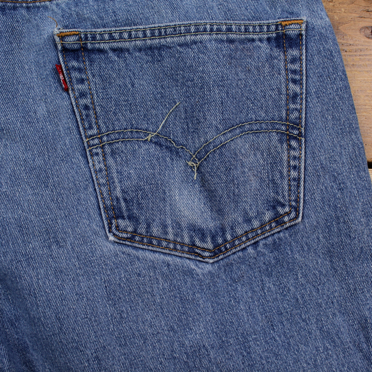 Levis 505 Jeans 38x29 Mens Blue Regular Straight Light Stonewash Denim