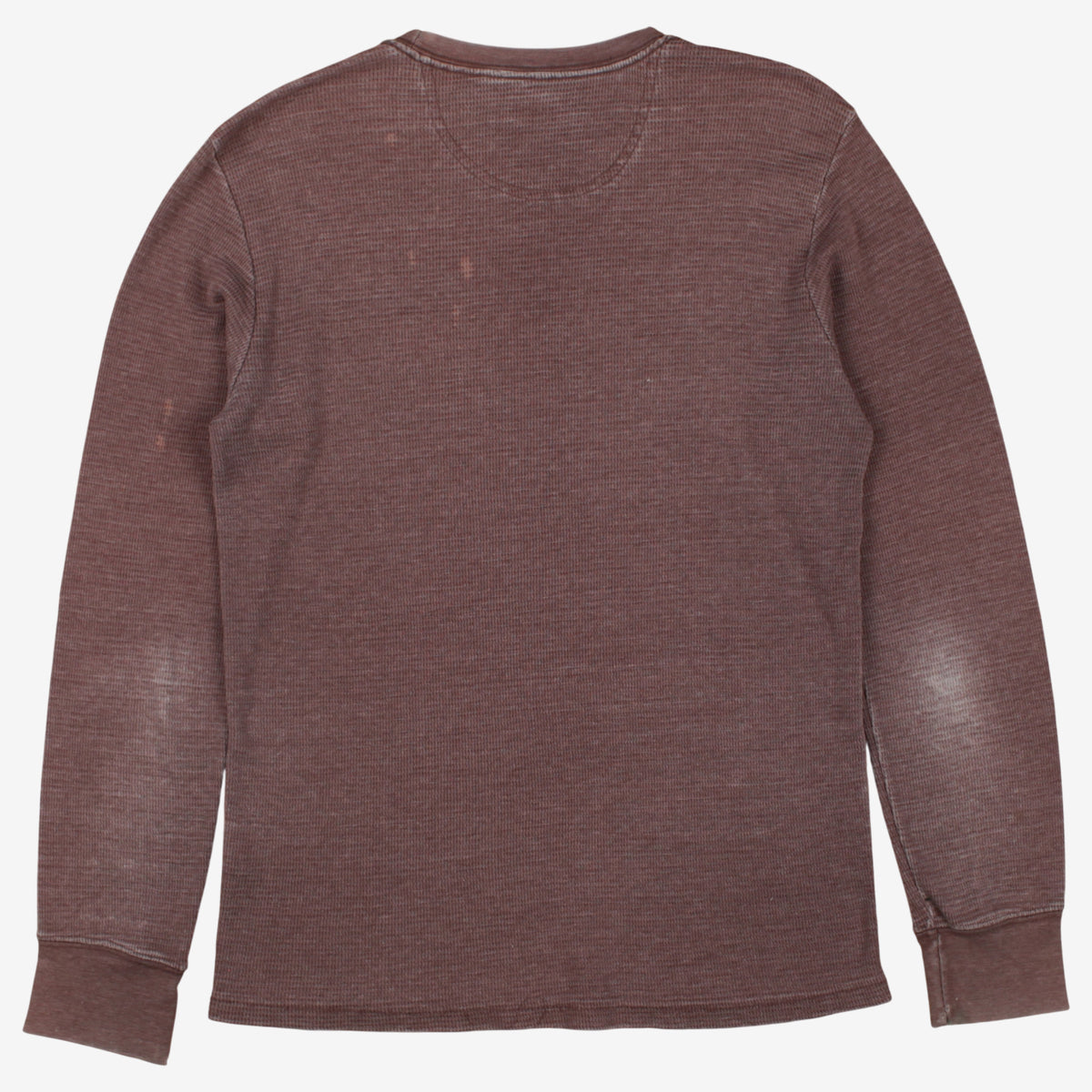 Vintage Mossy Oak Waffle T-shirt M Mens 00s Brown Cotton Blend Sweater Crewneck
