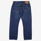 Levis 505 Jeans 38x32 Blue Regular Straight Men's Dark Stonewash Zip Denim