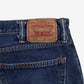 Levis 505 Jeans 38x32 Blue Regular Straight Men's Dark Stonewash Zip Denim