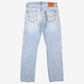 Levis 501 Jeans 31x32 Blue Regular Straight Light Bleached Stonewash Denim