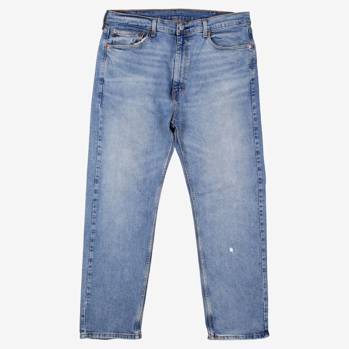 Levis 505 Jeans 38x30 Blue Regular Straight Faded Stonewash Mid Rise Denim