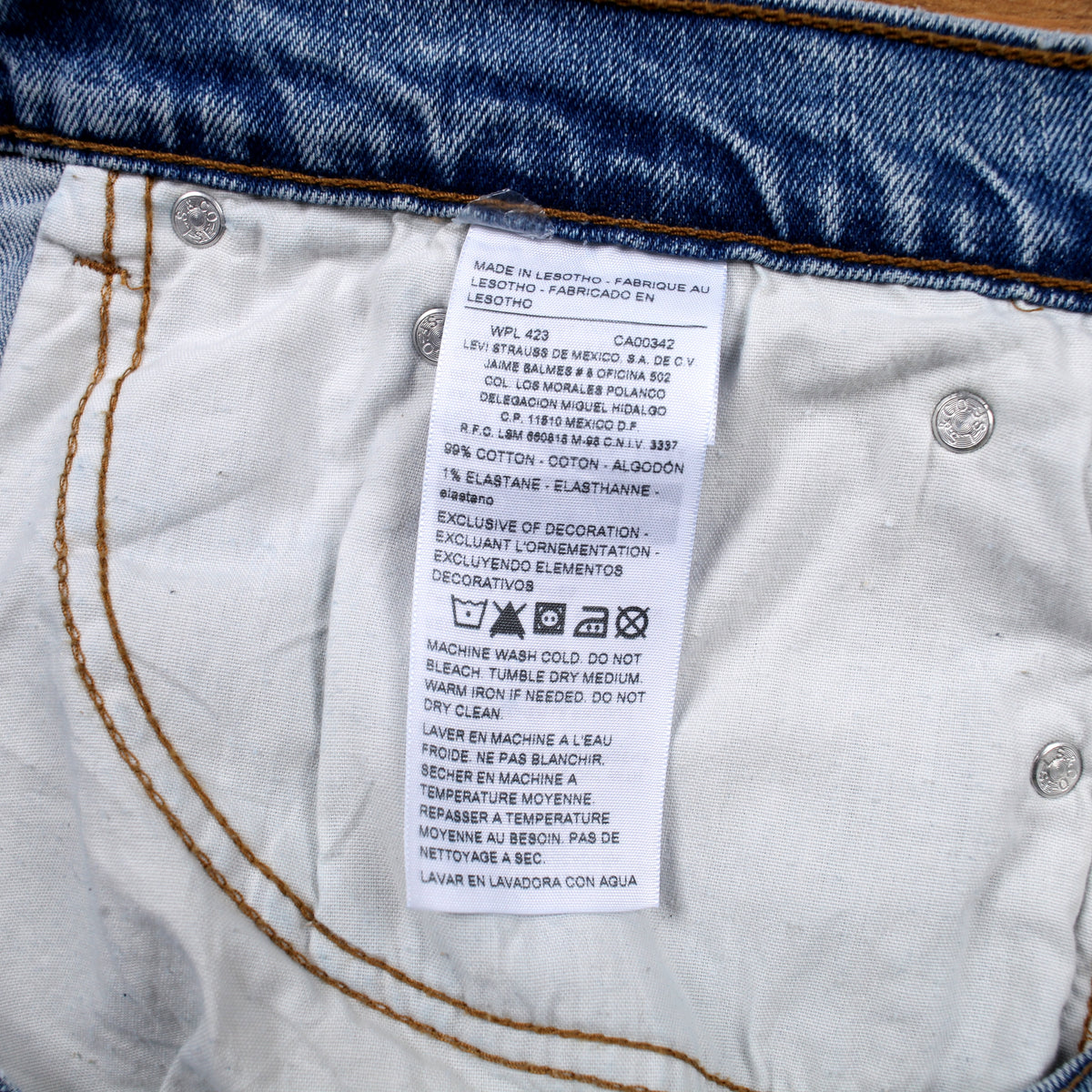 Levis Signature Relaxed Jeans 38x30 Mens Blue Light Stonewash Denim