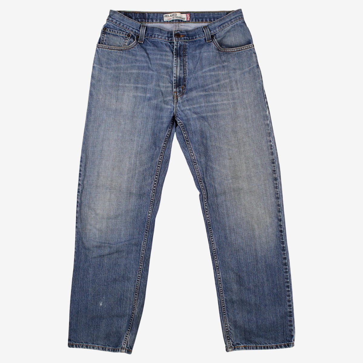 Levis 559 Jeans 36x32 Mens Blue Relaxed Straight Faded Stonewash Denim