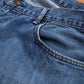 Levis 505 Jeans 38x30 Blue Regular Straight Faded Mid Wash Denim